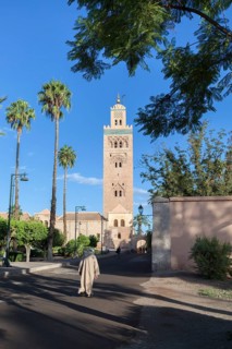 The minaret of Koutoubia Mosque