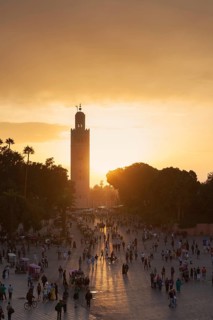 Koutoubia Mosque at sunset
