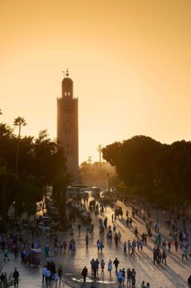 Koutoubia Mosque at sunset