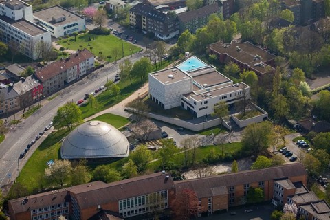 Synagogue with extension next to the Planetarium Bochum