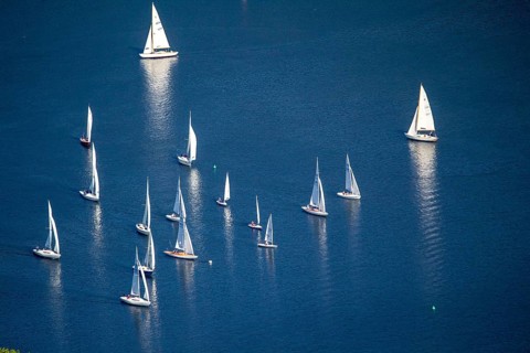 Sailboats on Lake Baldeney