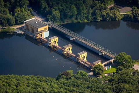 Run-of-river power station on Hengsteysee