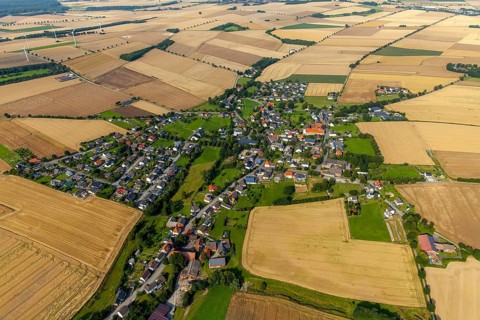 Drewer district with St. Hubertus Church