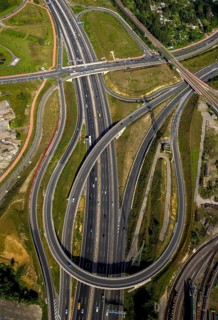 Bochum West motorway junction with Donetsk ring connection