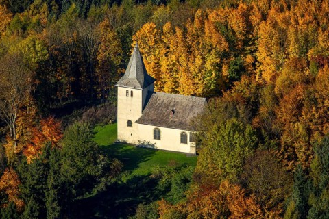 Chapel on Furstenberg in the deciduous forest