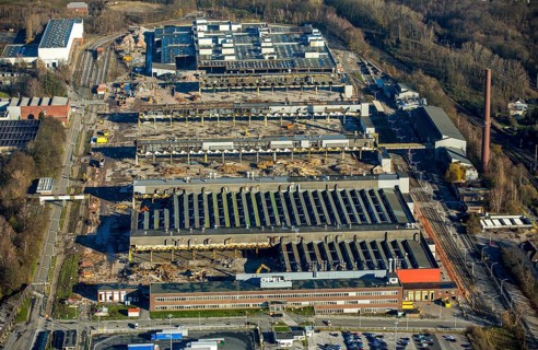 Demolition of Opel plant 2 in Langendreer