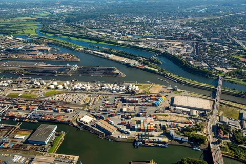 Duisburg harbor Duisport