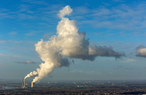 Kraftwerk Voerde coal power plant on the Rhine