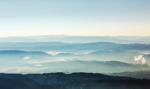 View from Ense in the morning mist