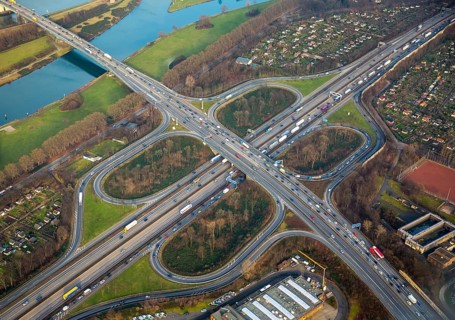 Motorway junction A40 and A59