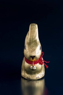 Easter bunny made of chocolate
