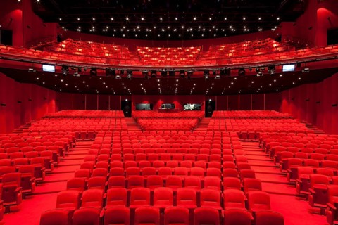 Auditorium floor and rank