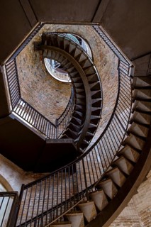 Stairs at Torre dei Lamberti tower
