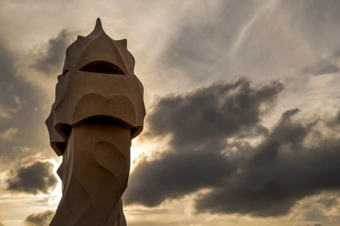 Chimney of Casa Mila or La Pedrera