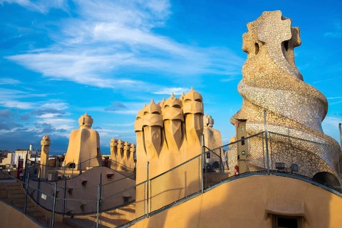Roof terrace of Casa Mila