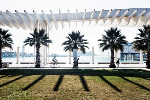 Promenade at the port