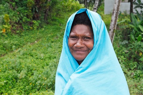 Woman with a headscarf