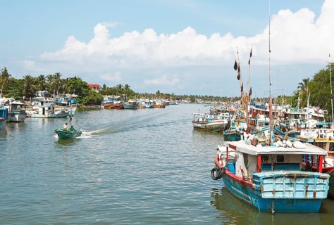 Fishing boats at the Dutch Canal Lagoon
