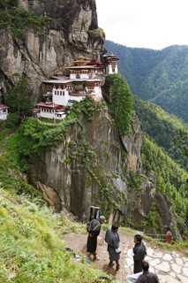 Tiger's Nest Monastery in the cliffside of Paro valley