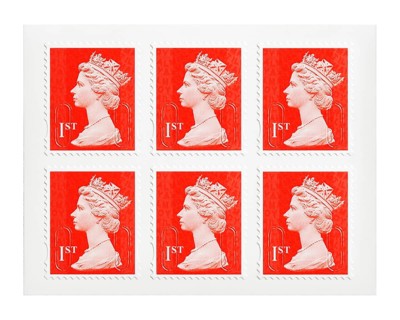 First class postage stamps