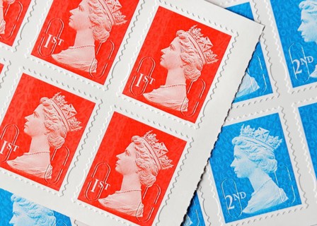 First and second class postage stamps