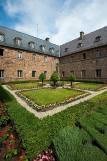 Monastery garden in the Mont Sainte-Odile monastery