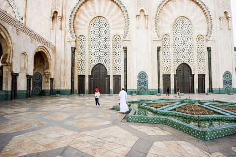 Courtyard of the Hassan II Mosque