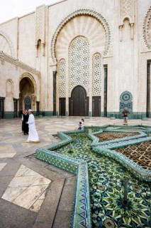 Courtyard of the Hassan II Mosque
