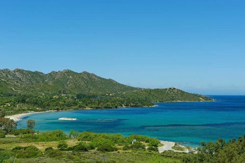 Beach and bay of Saint Florent