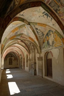 Cloister in the Augustinter-Chorherrenstift Monastery Neustift near Brixen