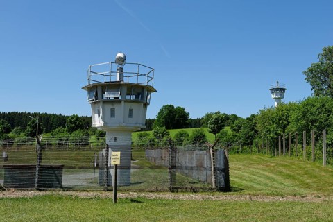 Watchtower on the border with East Germany