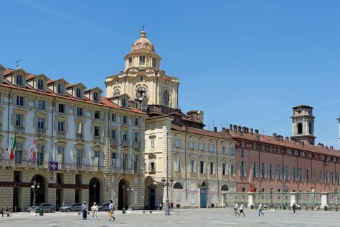 Piazza Castello with the Church of San Lorenzo