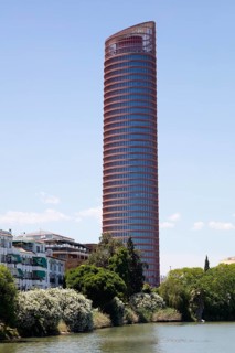 Torre Sevilla at the river Guadalquivir