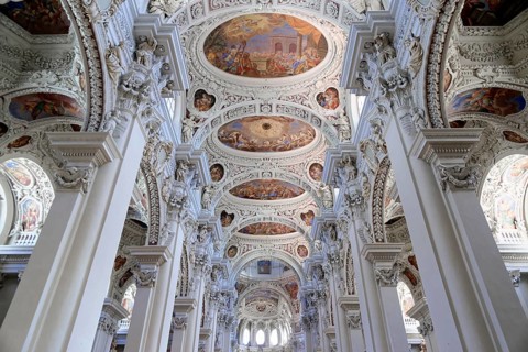 Ceiling fresco in the nave