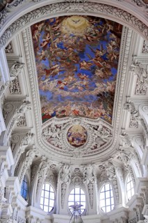 Ceiling fresco in the choir area v. C.Tencalla