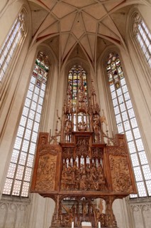 Chancel with Holy Blood Altar by Tilman Riemenschneider