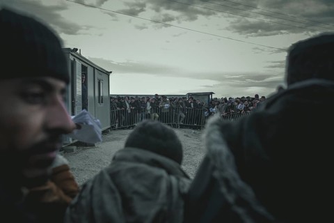 Idomeni refugee camp on the Greek Macedonia border