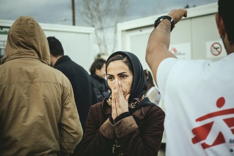Idomeni refugee camp on the Greek Macedonia border