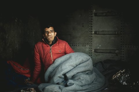 Idomeni refugee camp on the Greece-Macedonia border
