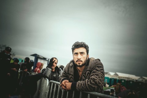 Idomeni refugee camp on the Greece Macedonia border