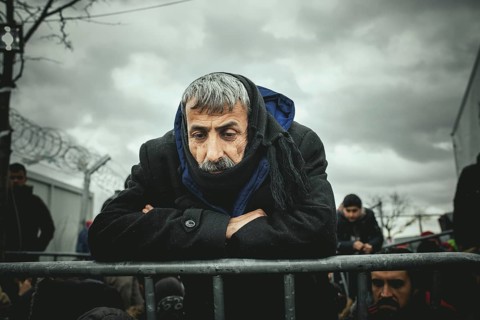 Idomeni refugee camp on Greek Macedonia border