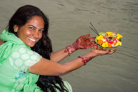 A young woman with long black hair