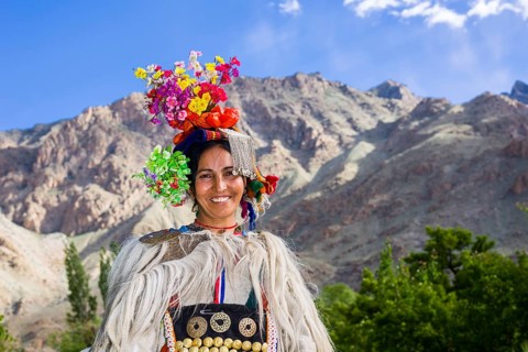 A woman of the Brokpa tribe