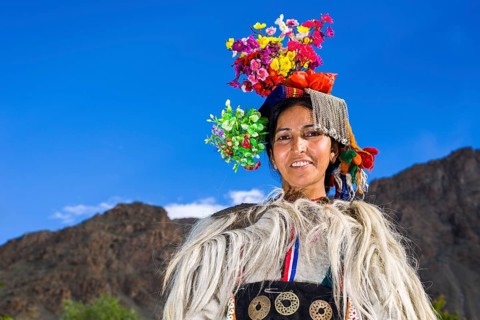 A woman of the Brokpa tribe