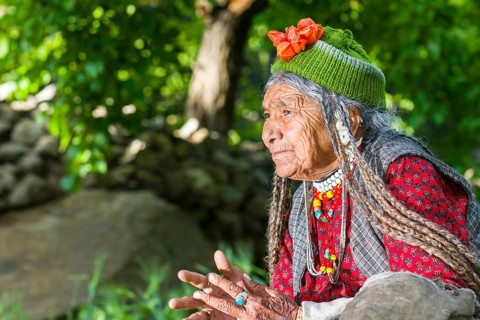 A woman of the Brokpa tribe