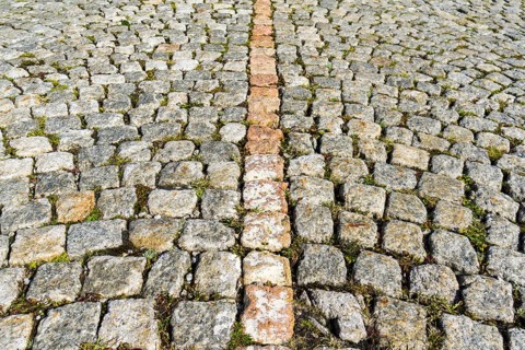 The old road Tremola to Gotthardpass