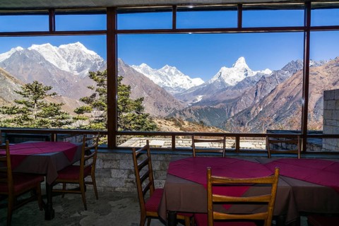 View of Mt. Everest from the Everest View Hotel