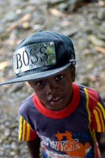 Boy with hat by Boss