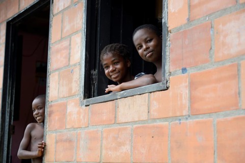 Three children