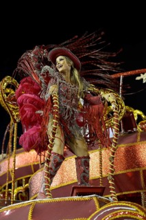 Samba dancer on an allegorical float